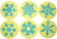 Chocolate Transfer- Snowflake Light Blue
