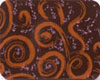 Chocolate Transfer Sheet- Orange Pink Swirl