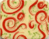 Chocolate Transfer- Red and Green Swirl
