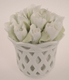 Wedding Cake Top-White Roses Bouquet