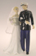 Wedding Cake Top-Bride & Groom-Marine