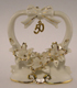 Wedding Cake Top-50th Anniversary-Orchid w/ Charm
