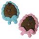 Royal Icing African American Baby Face Pink & Blue