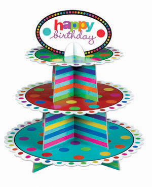 Cupcake Stand - Happy Birthday