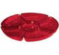 Platter- Glitter Red Section Large