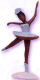 African American Ballerina Dancer Figurine