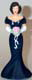 Bridesmaids (White)-Navy Dress