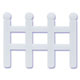 White Picket Fences Cake Toppers