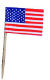 Paper American Flag Picks