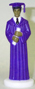 Graduation Figure-A.A. Boy w/ Purple Gown