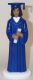 Graduation Figure-A.A. Girl w/ Royal Blue Gown