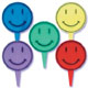 Transparent Smiley Face Picks
