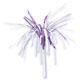Purple & White Tinsel Picks