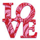 Adornment - Pink & Red LOVE