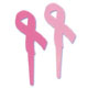 Pink Awareness Ribbon Picks