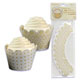 Cupcake Wrap- Gold Scroll