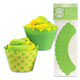 Cupcake Wrap- Green and Yellow