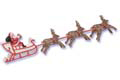 Santa Sleigh w/ Reindeer Cake Novelties