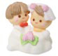Sugar Lay-on 3-D Wedding Couple