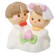 Sugar Lay-on 3-D Wedding Couple