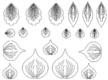 Gelatin Veining Sheet- Flower 3