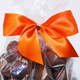 Orange Twist Tie Bow