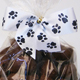 Paws Twist Tie Bow