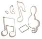 Cutter Set - Large Music Notes