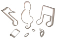 Cutter Set - Small Music Notes