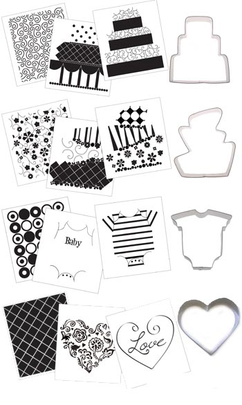 Cookie Cutter Texture Set- 4 cutters, 12 textures Cookie Cutter Texture Set- 4 cutters, 12 textures