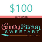 $100 Country Kitchen SweetArt Gift Card