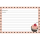 Cherry Cupcake Recipe Cards
