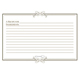 Recipe Cards- Initial Gourmet