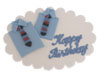 Gumpaste Plaque- Happy Birthday Shirts