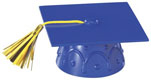 Graduation Cap w/Tassel - Blue