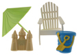 Beach Chair & Umbrella Set