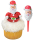 3D Santa Head Picks