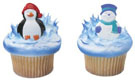 Rings- Snowman and Penguin
