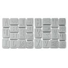 Letter Pressed Cookie Cutter Set