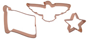 Copper Cookie Cutter Set-Americana