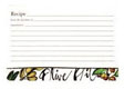 Recipe Cards- Olive Oil