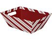 Market Tray- Peppermint Stripe