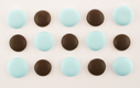 Icing Layons - Baby Blue and Brown Spots