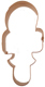 Copper Cookie Cutter-Baby Rattle w/ Bow