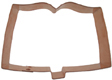 Copper Cookie Cutter-Open Book/Bible