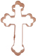Copper Cookie Cutter-Budded Cross