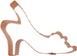Copper Cookie Cutter-Sling Back Shoe