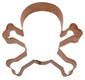 Copper Cookie Cutter-Skull & Bones