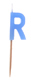 "R" Candle
