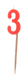 "3" Candle